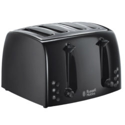Russell Hobbs Textures 4-Slice Toaster – Black